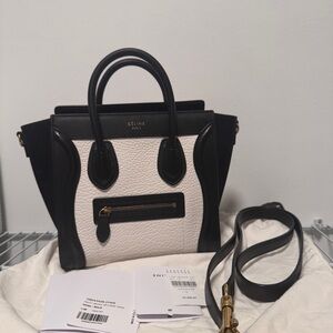 Celine nano  luggage removable shoulder strap